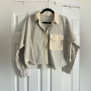 Madewell Cropped Button Down Shirt